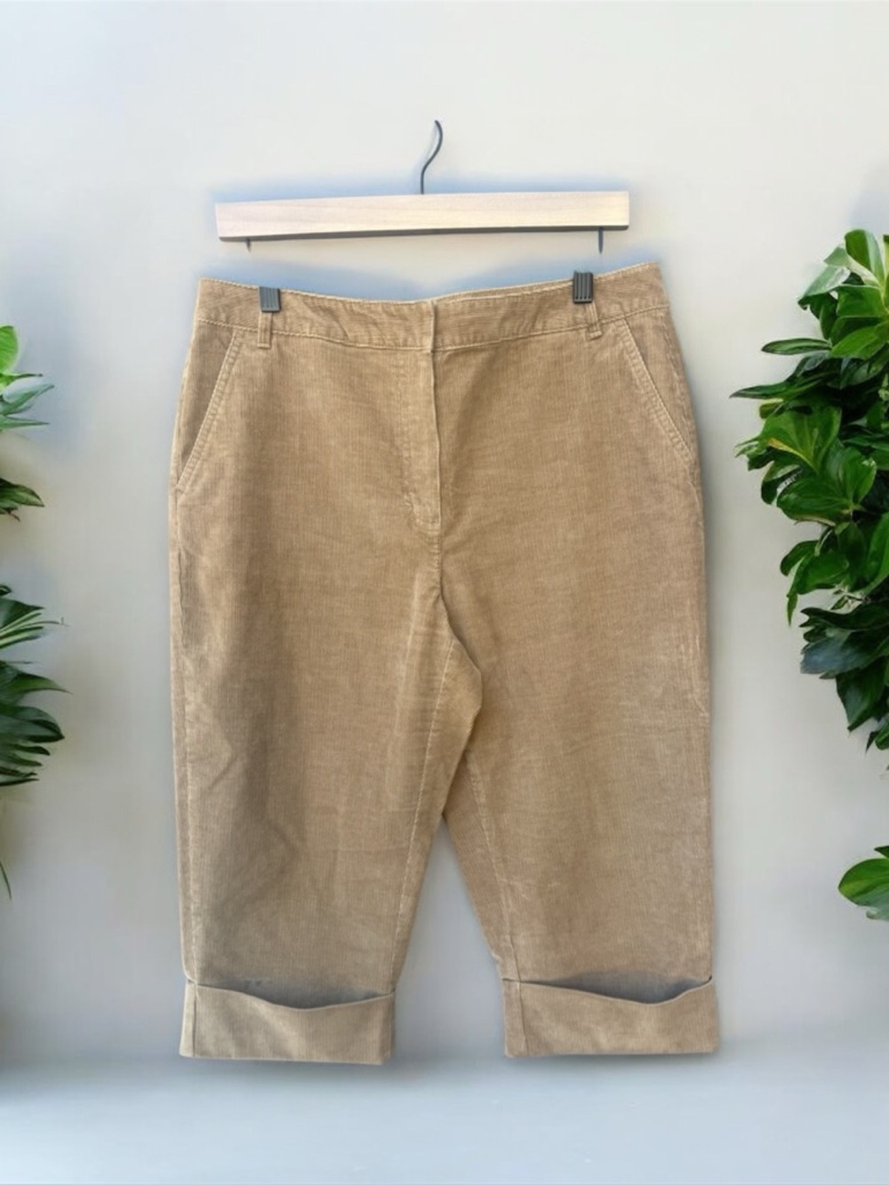 Talbots Corduroy Wide Leg Capri Pants Size 12